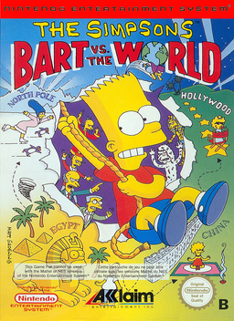 Simpsons, The - Bart vs. the World (Europe) box art